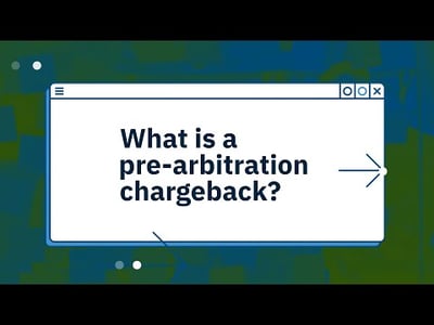 What is a pre-arbitration chargeback?