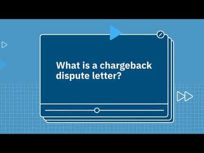 What is a chargeback dispute letter?