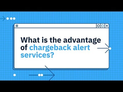 What is the advantage of chargeback alert services?